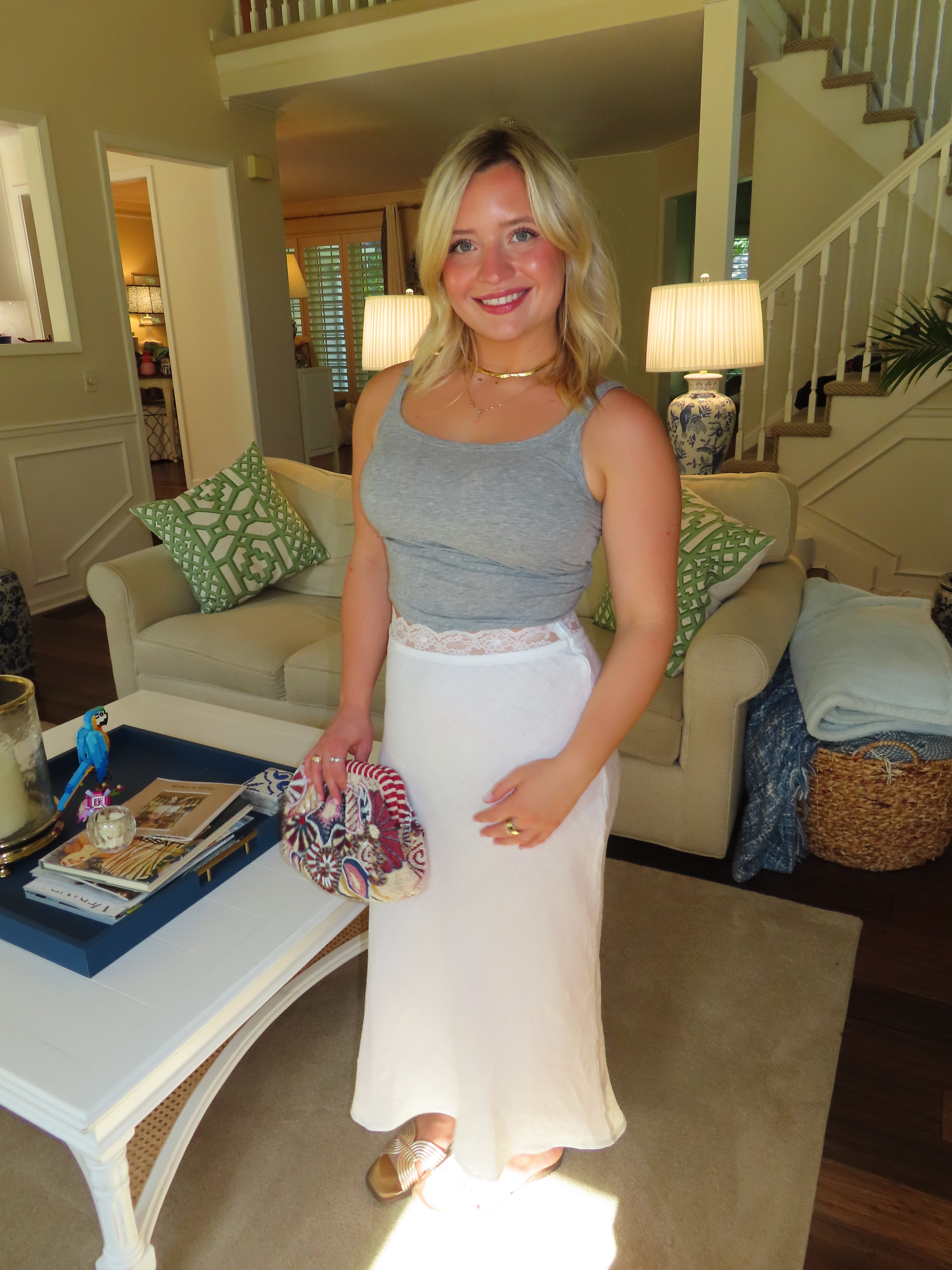 Italian Linen Lace Skirt