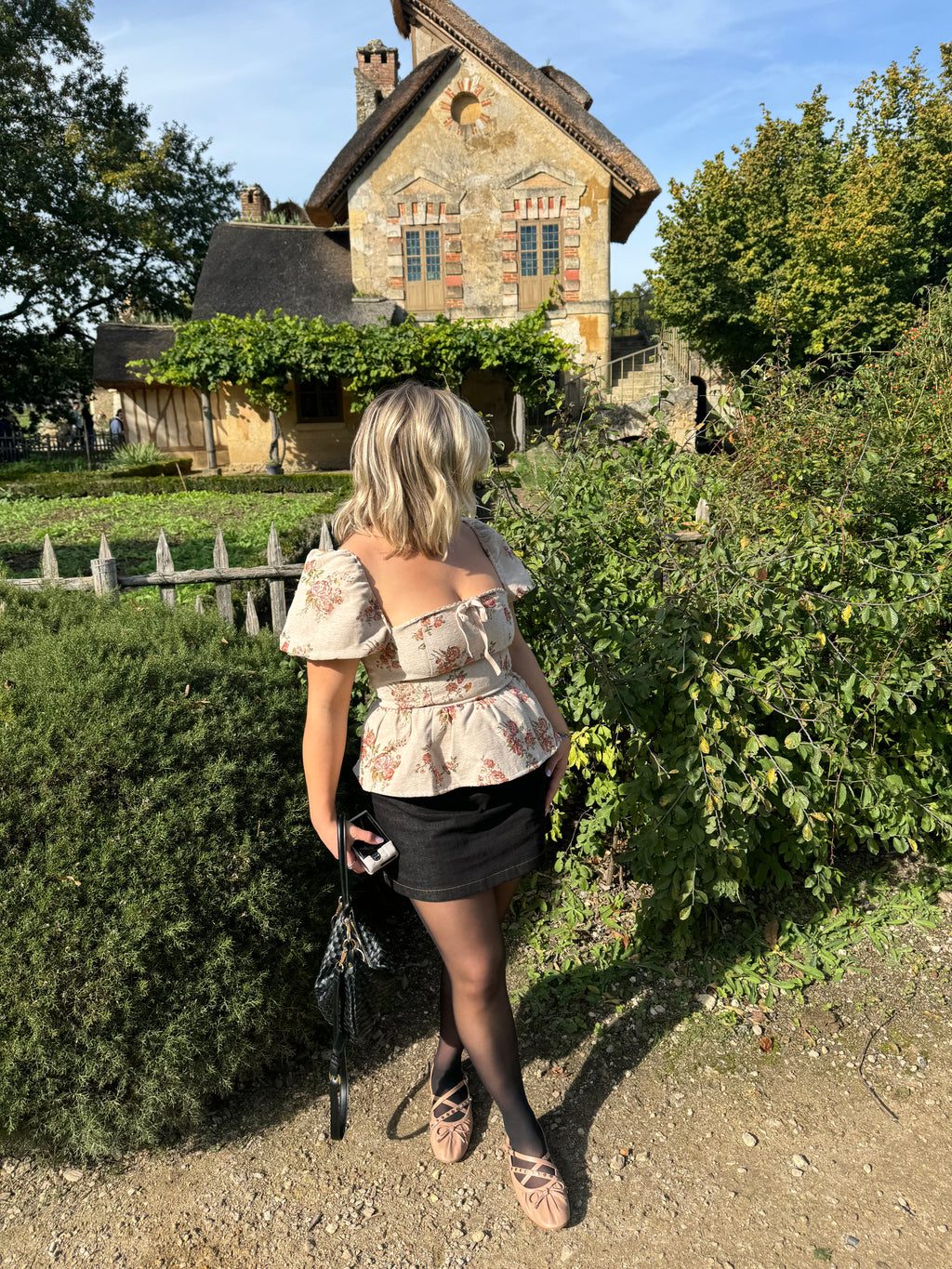 Dark Wash Denim Mini Skort