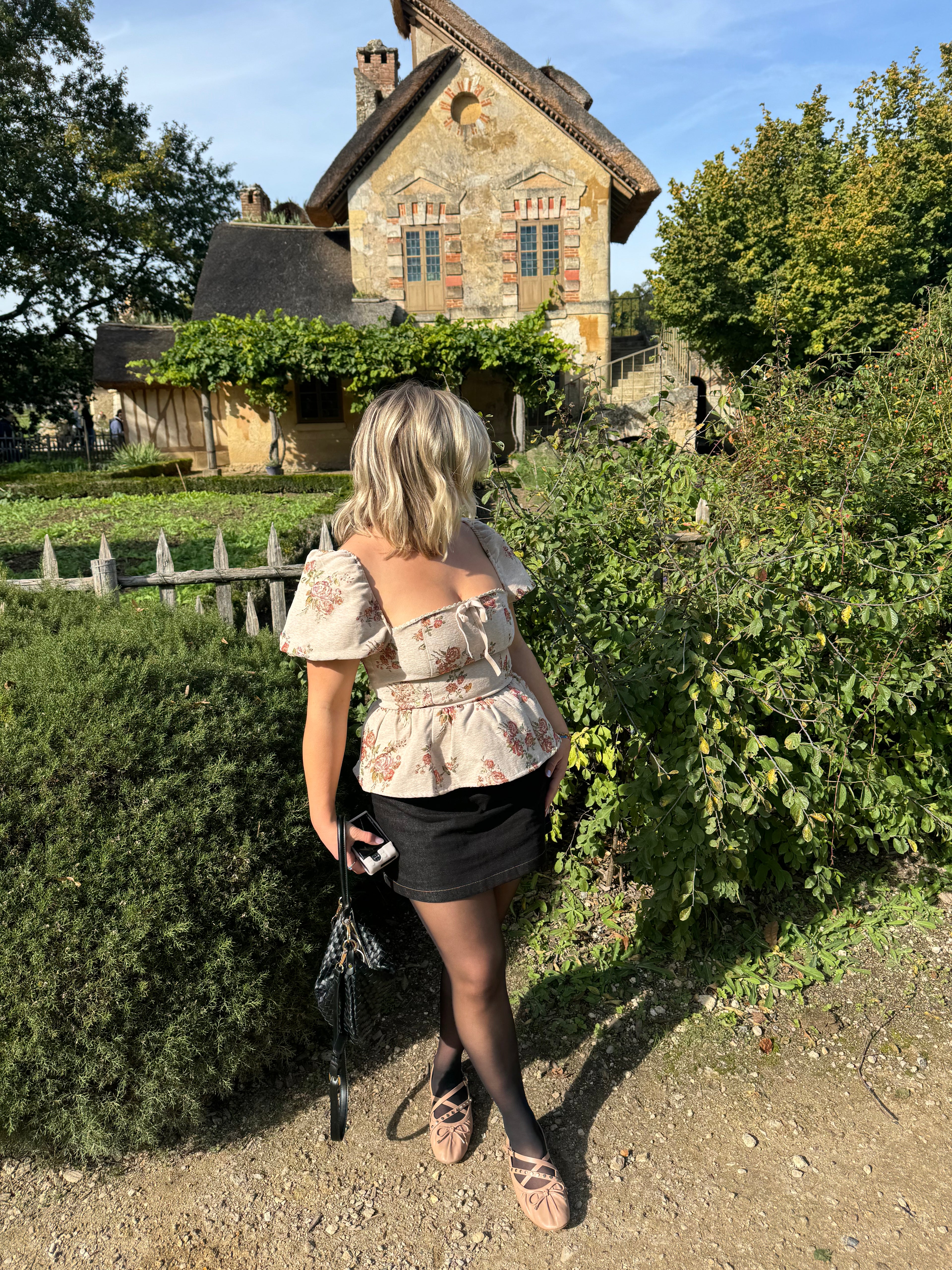 Dark Wash Denim Mini Skort