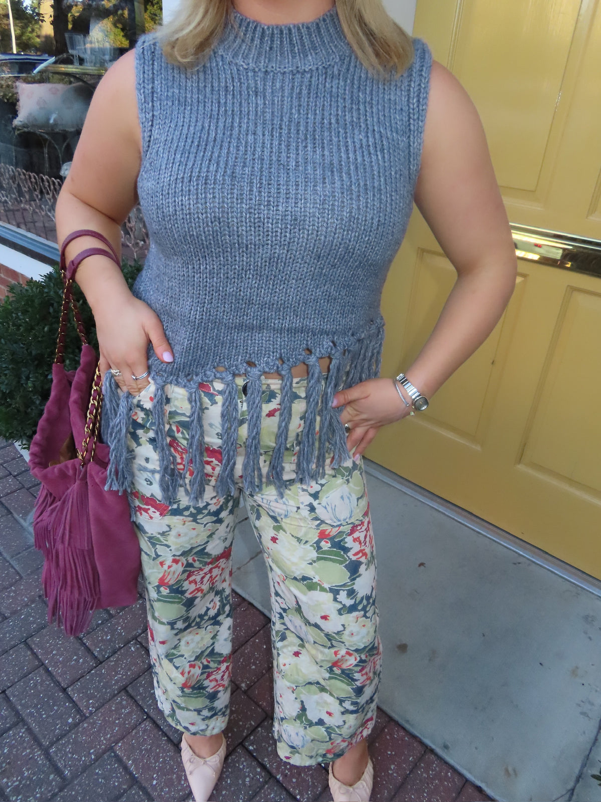 Fringe Knit Tank