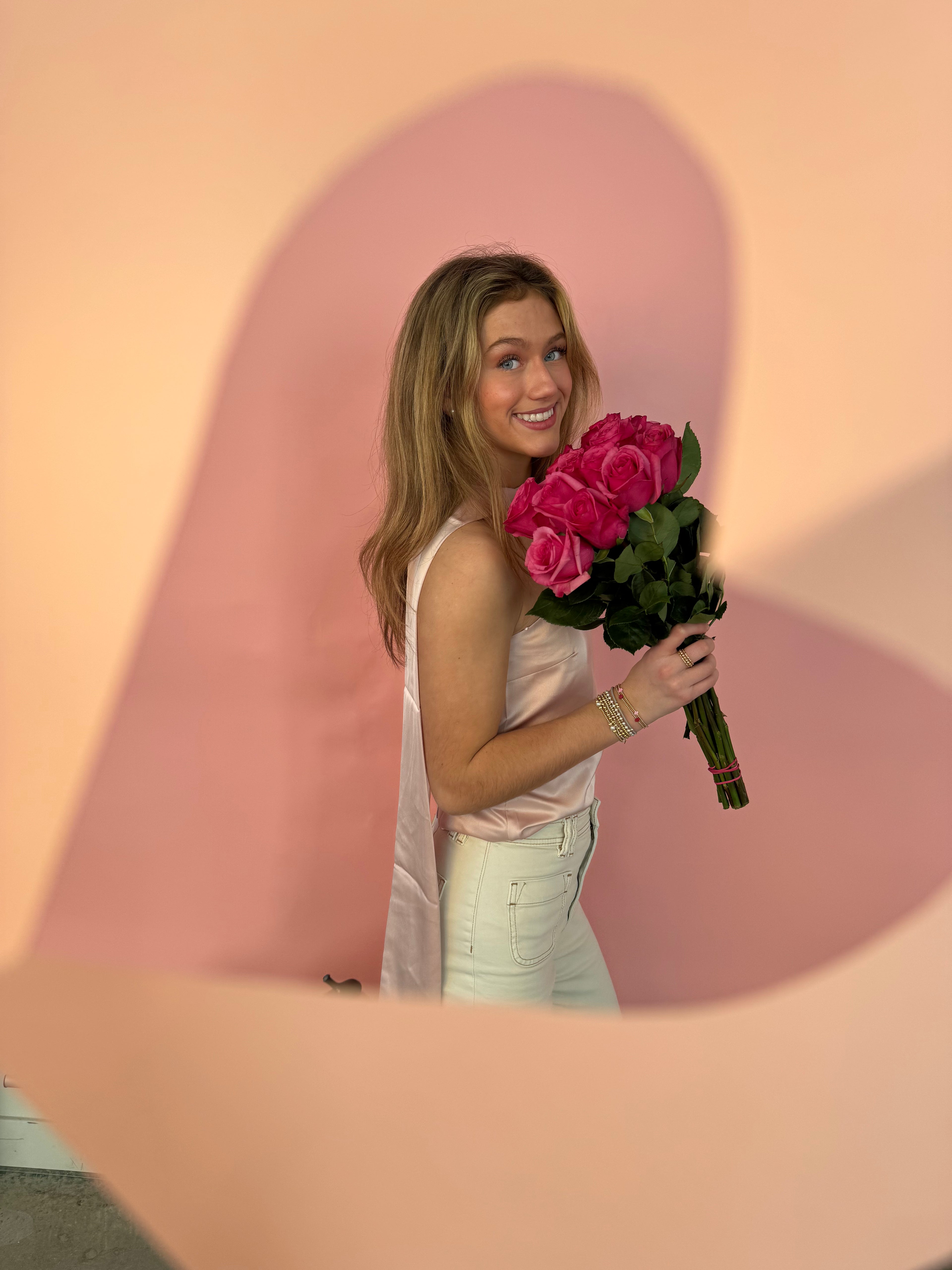 Pink Valentine Scarf Top