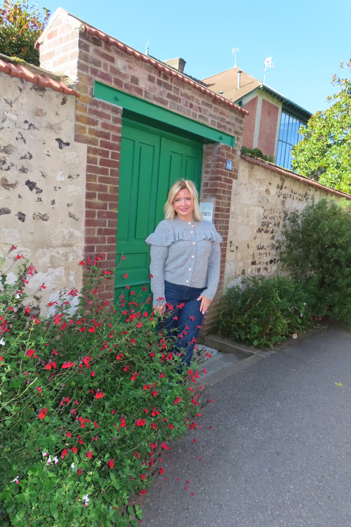 Eiffel Tower Ruffle Sweater
