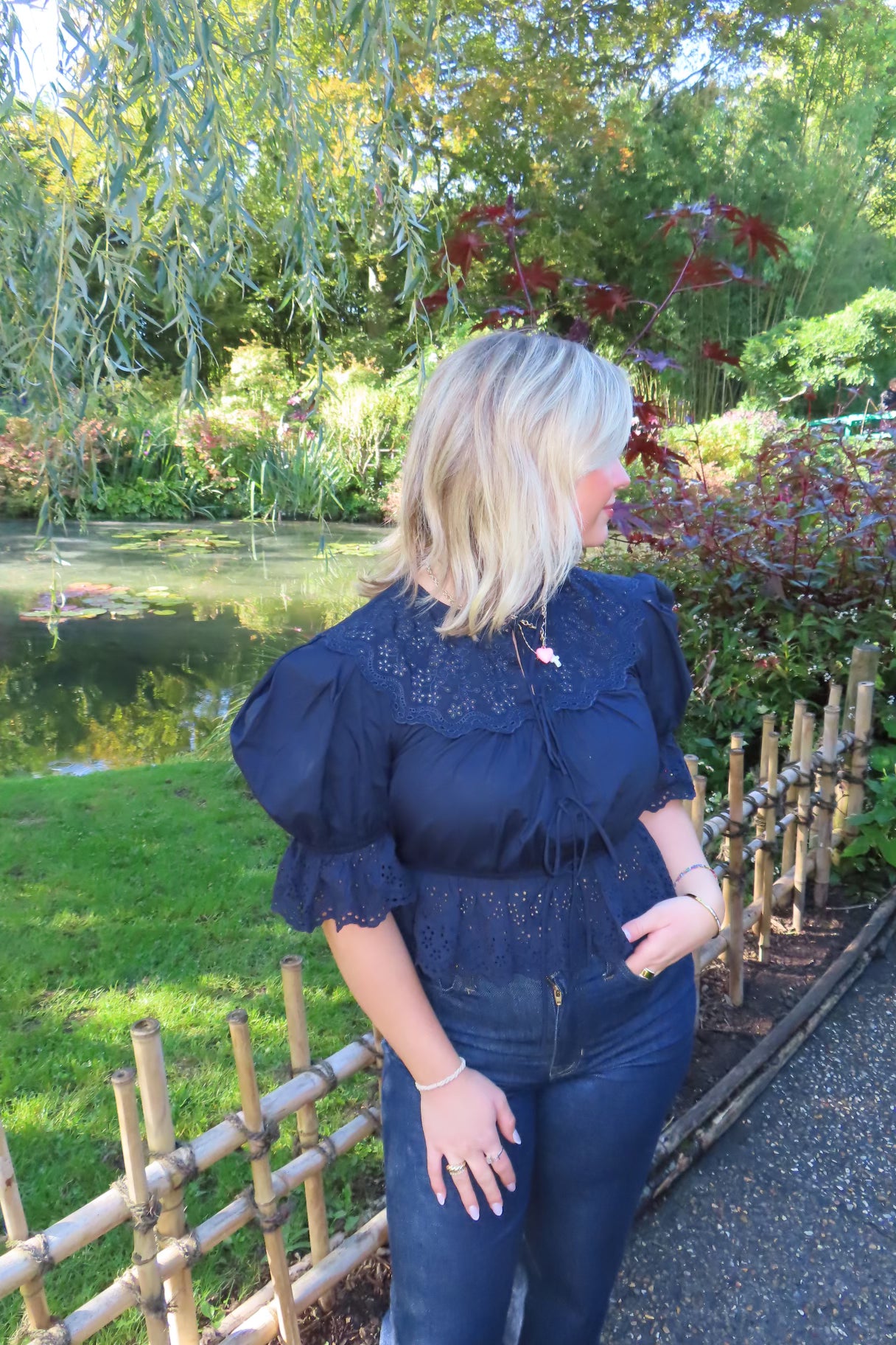 Chic Navy Blouse