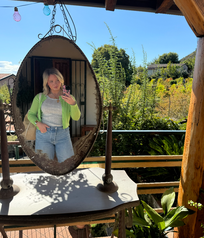 Pointelle Ruffle Tank